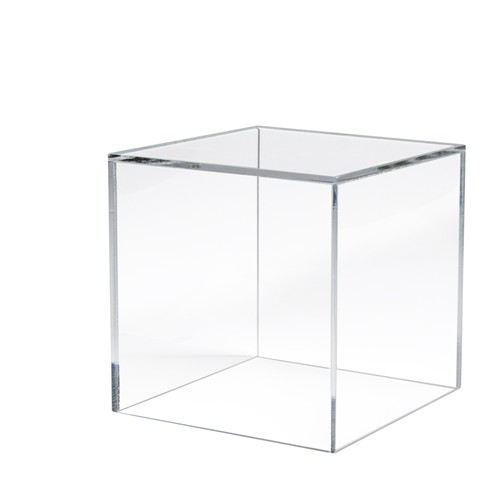 5 Sided Heavyweight Lucite Cubes, Lucite Cubes Shelving