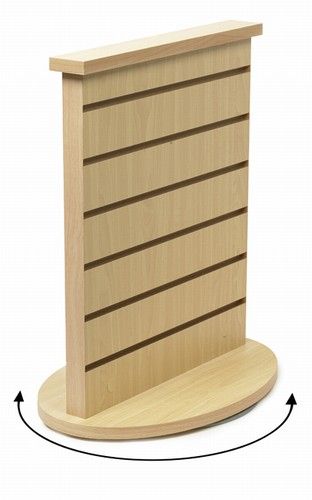 Countertop Spinner Merchandiser 4-Way Display Retail Store Fixtures Maple NEW